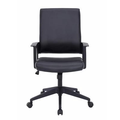 MID-Back Fixed Armrest Leather Computer Executive Office Chair