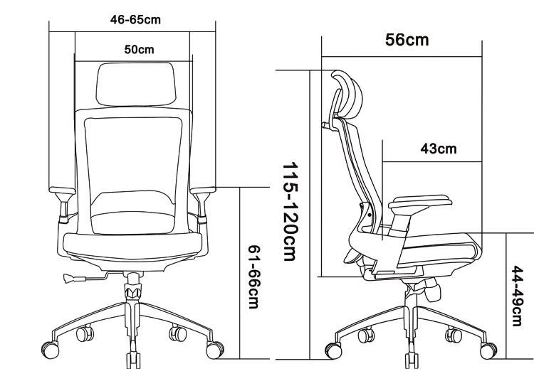 Hot Sell Wholesale Swivel Executive Office Staff Chair