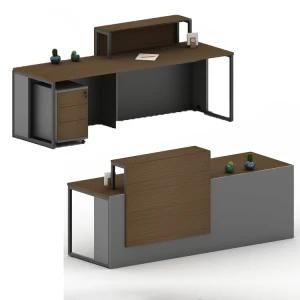 Hotel Modern Fashion Design Wooden Reception Desk
