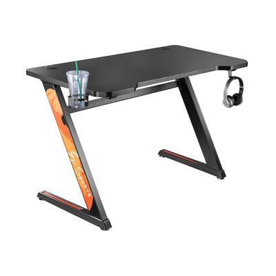 Z-Shaped Computer Gaming Table for Console &amp; Gamers PC Laptop Gaming Desk