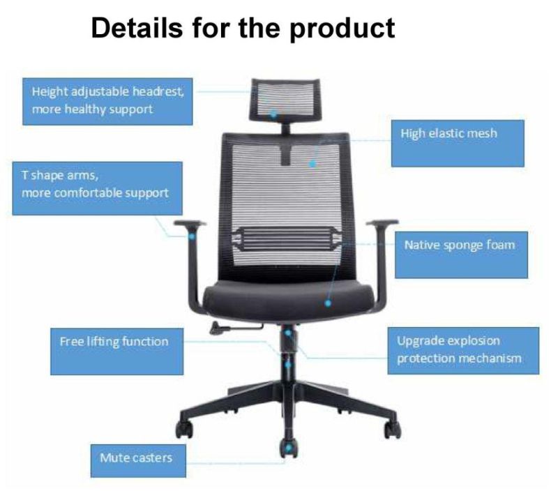 Modern Office Furniture Ergonomic Design Cheap High Back Chair