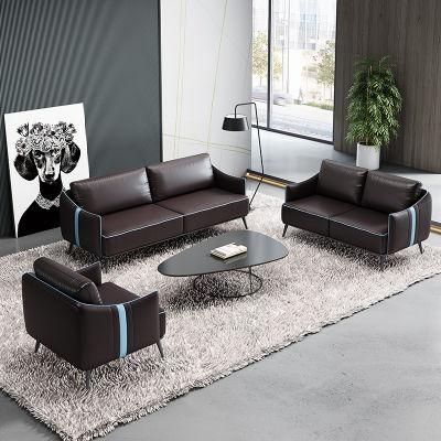Black and Slender Office Couch Set for Living Room Sitting Room Office Room Use