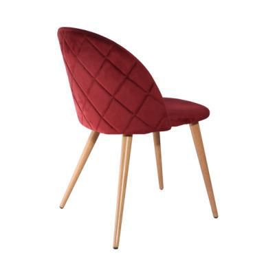 Velvet Chair Luxury Nordic Indoor Home Furniture Room Restaurant Dining Velvet Modern