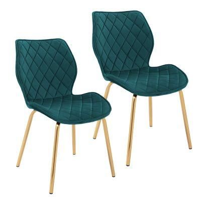 Comfortable Wood Frame Beauty Upholstered Dining Room Chair Lounge Living Room Leather Dining Chair