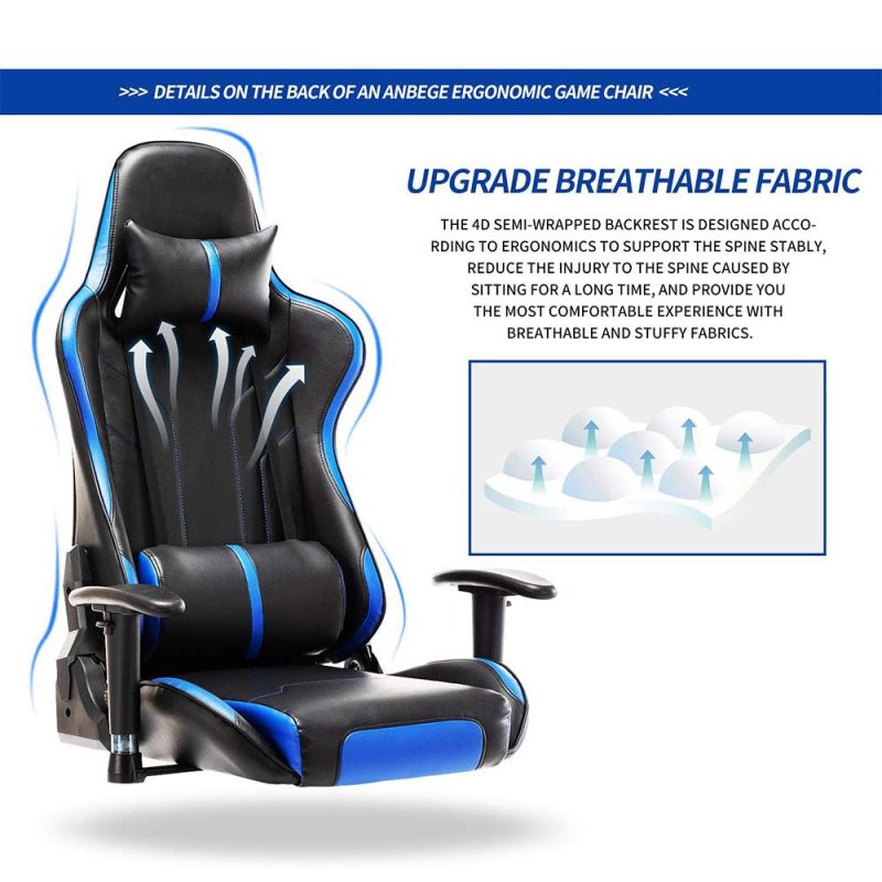 Ergonomic Adjustable Gamer Chair Massage High Back Chair PC Racing Cool Gaming Chair