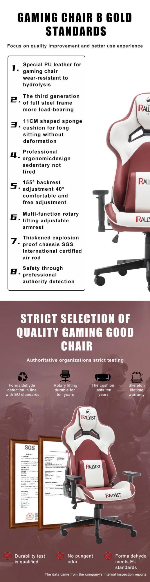 High Quality Competitive Computer Chair Adjustable Office Chair Gaming Chair