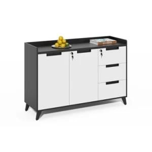 Double Door Filing Cabinet with 3 Drawers