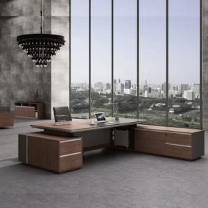 Latest Design Color Optional L Shaped Office Furniture Executive Desk