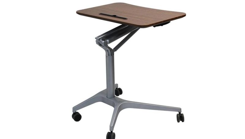 Height Adjustable Sit to Stand Mobile Computer Desk Laptop Table