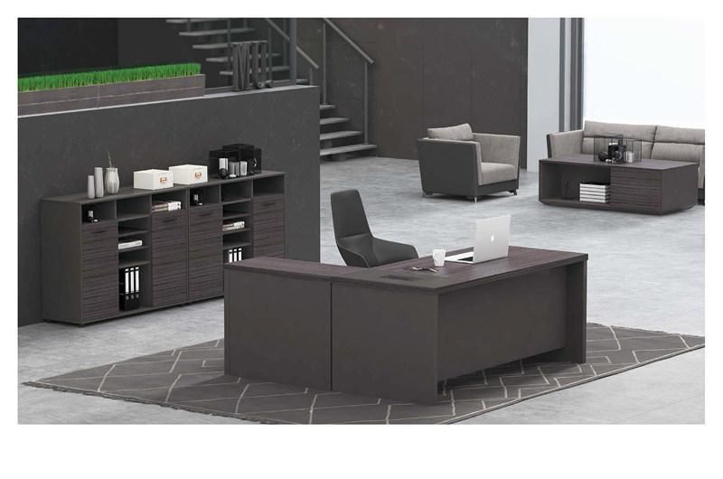 Latest Luxury Boss Manager Executive L Shaped Simple Office Table Design