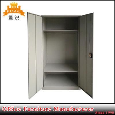 Two Door Colorful Steel Bedroom Wardrobe