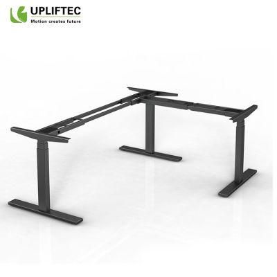 Modern Office L Shaped Computer Table Electric Height Adjustable Stand up Desks