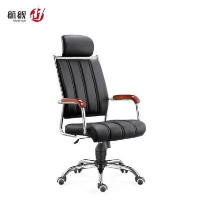 Wooden Armest Desk Wheels Conference Table Waiting Room Leather Chairs