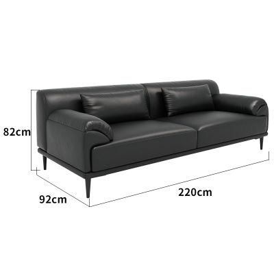 2021 New Style Mordem Fabric Black Color House Living Furniture 1-3 Seaters Office Sofa