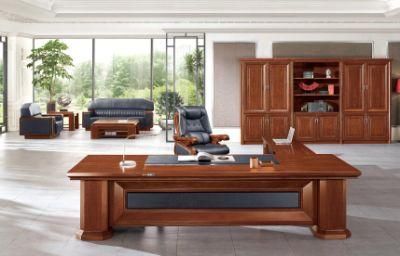 Wooden Design Heavy Duty Classic Office Executive Table with Storage