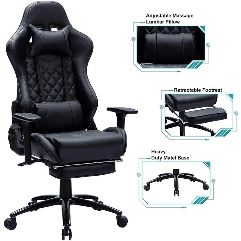 Massage 360 Swivel Office Gaming Racing Chair