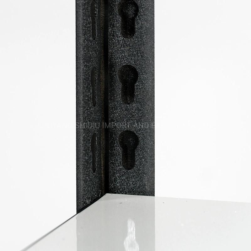 Black 3-Tier Metal Storage Rack Shelves