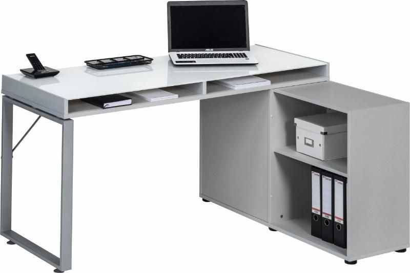 Adjustable Laptop Wood Bookshelf with Shelf Metal