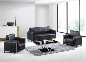 Chrome Base PU/Leather Office Knock Down Sofa F-065 1+1+3 (1+1+2+3)