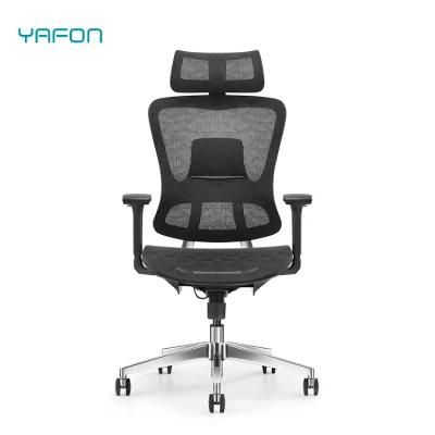 New Aluminum Alloy Legs Lift Swivel Adjustable Cushioned Computer Office Desk Chair Executive Seating