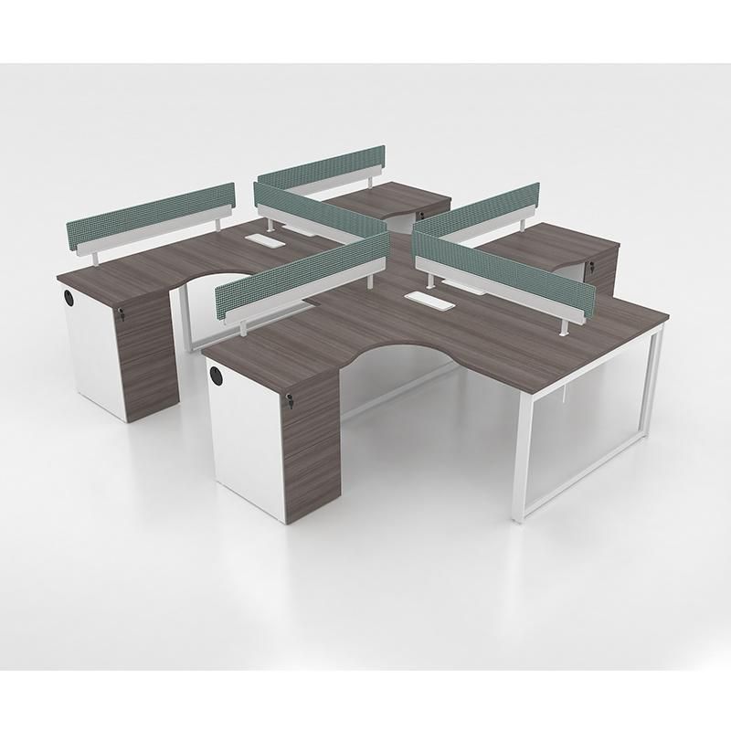High Quality Modern Office Computer Desk Four Seats Office Workstations