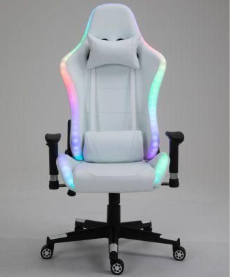 Luxury RGB Light Silla Gamer Reclining Gaming Chair with Footrest