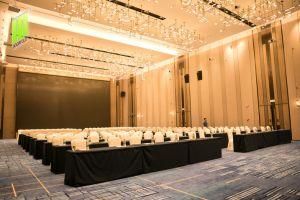 Conference Hall Soundproof Sliding and Folding Partitions Operable Wall Partition
