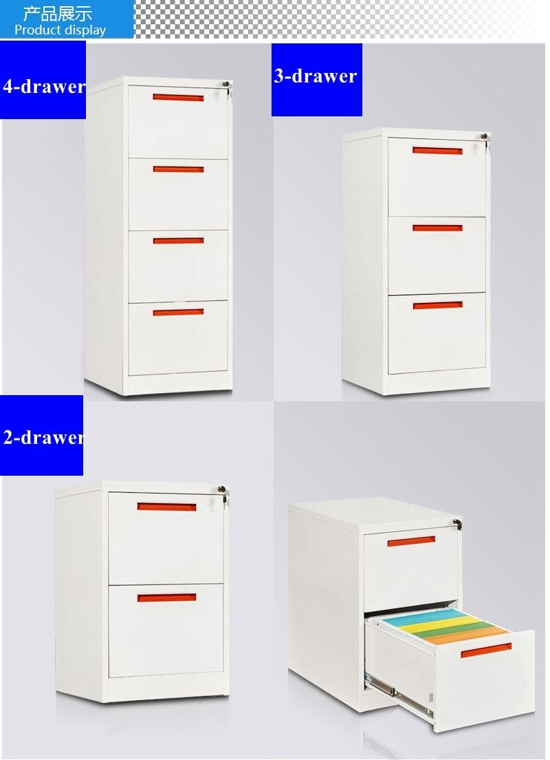 3 Drawer Vertical Steel Metal Hanging Filing Storage Cabinet for Sale