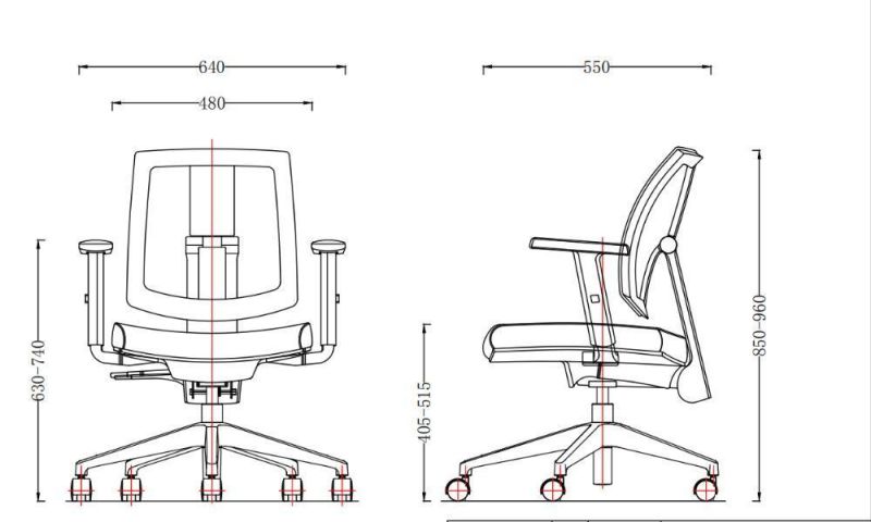 Li&Sung 10505 Best Selling Modern Design Ergonomic Mesh Chair