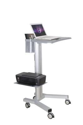 Metal Mobile Computer Workstation up to 17&quot; Laptop Wheelbase
