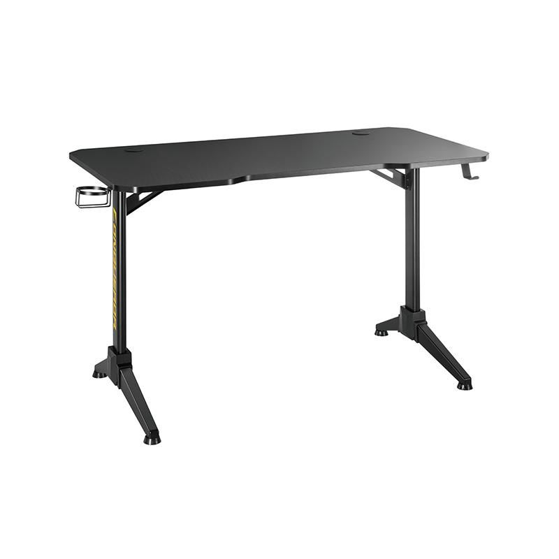 Professional Office PC Laptop Computer Gamer T-Shaped Gaming Desk with RGB Lighting