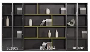 Modern Wood Glass File Cabinet Office Furniture Bookcase (BL-1804/1805)