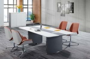 Elegant Design High Glossy Conference Meeting Table in Baking Painting (H9936)
