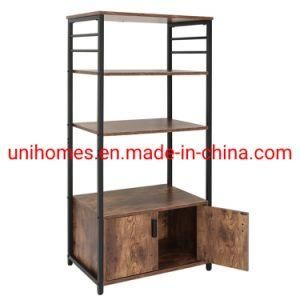 Bookshelf, Rustic Industrial Etagere Bookcase, Open Metal Farmhouse Book Shelf