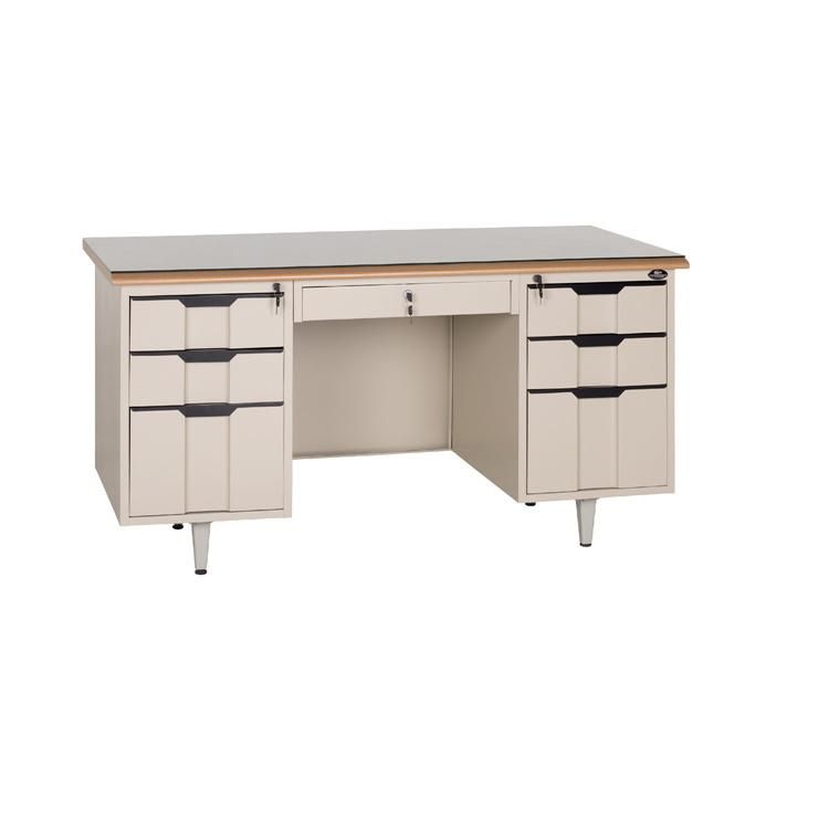 Steel Office Furniture Desk with Two Cabinet