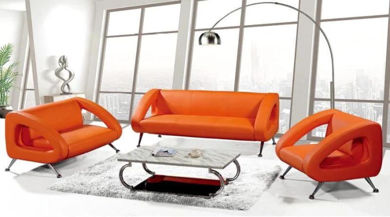 Italy Style Milan Contemporary Leather Commerical Waiting Room Office Sofa