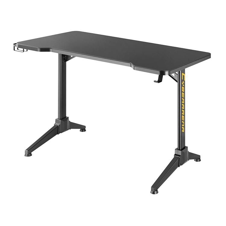 Black Color Gaming Table PC Computer Gaming Desk for Gamer with RGB Lighting