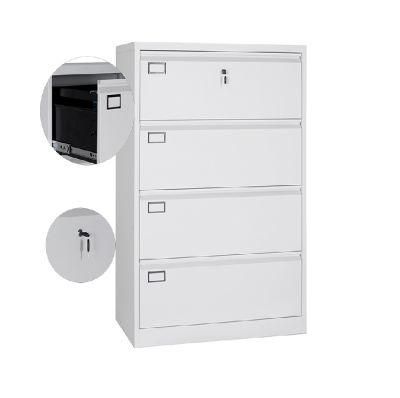4 Drawer Kd Locking Lateral Steel Cheap Filing Cabinet in Dubai