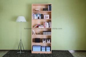 Modern Wooden Birch Veneer Clear Lacquer Bookcase (AD-FA-W701-SJ)