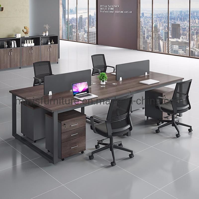 (MN-WS245) Office Furniture Simple Partition Workstation 4 People Modulars