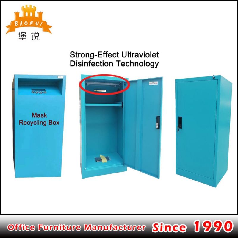 Recycling Metal Cabinet Medical Waste Mask Recycling Cabinet