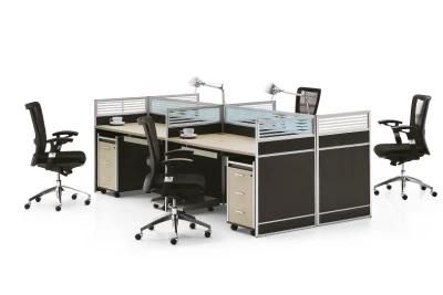 Customize Office Furniture 4 Seater Workstation for Open Working Area