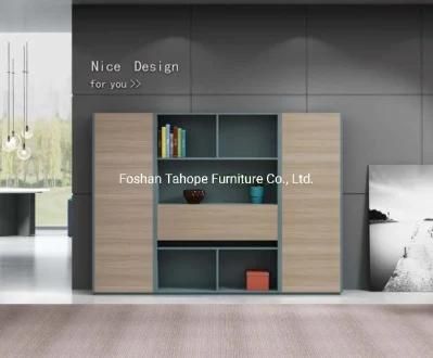 New Design Right-Angle Cube Decorative Wooden Dark Bookcase