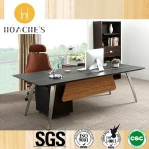 Professional Design Wooden Leather Table with Cabinet (V9)