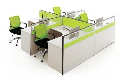 Hot Selling Office 4 Person Workstation with Glass (FOH-SS42-2828-B)