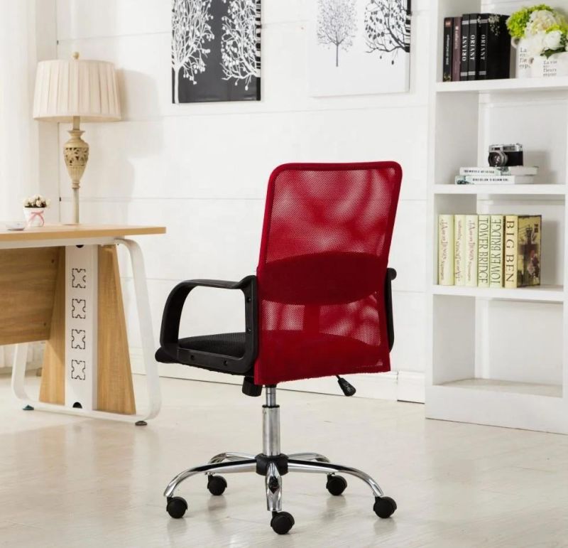Red Office Mesh Staff Chairs