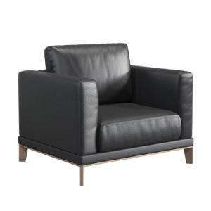 Office Room Sofa Leather Black Leather Sofa