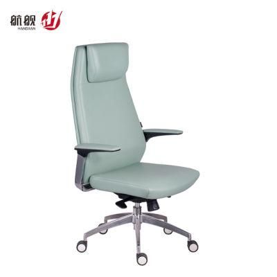 Leather Swivel Task Chair Office Furniture Ergonomic Manager Chair