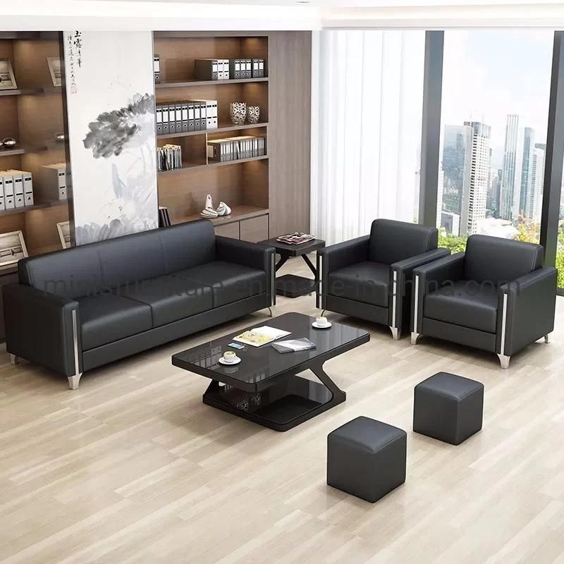 (M-SF35) Modern Lounge Meeting Office Furniture Black Sofa