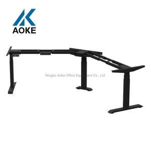 Hot Sale Home Furniture Metal Height Adjustable Office Executive Desk Computer Table
